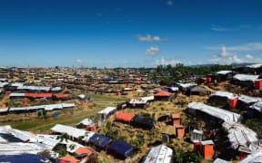 A view of the Balukhali refugee camp in the Bangladeshi district of Ukhia.