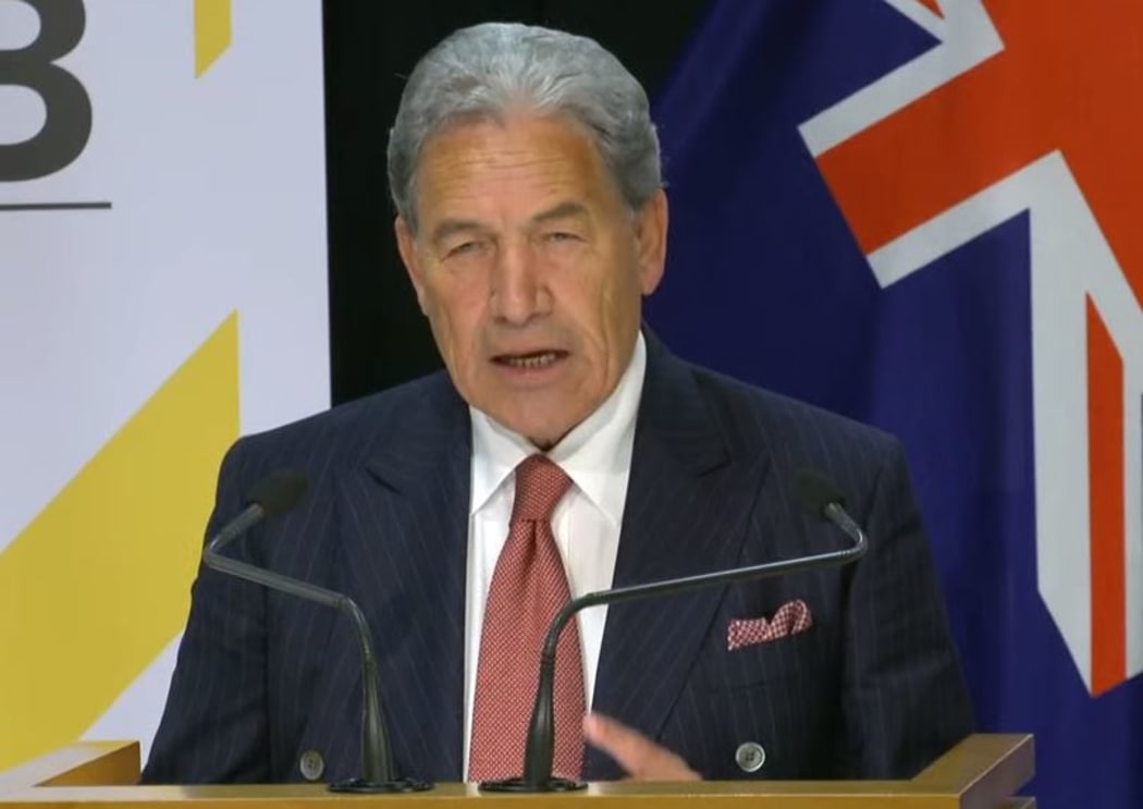 Foreign Minister Winston Peters speaking about New Zealand's foreign policy response to Covid-19.