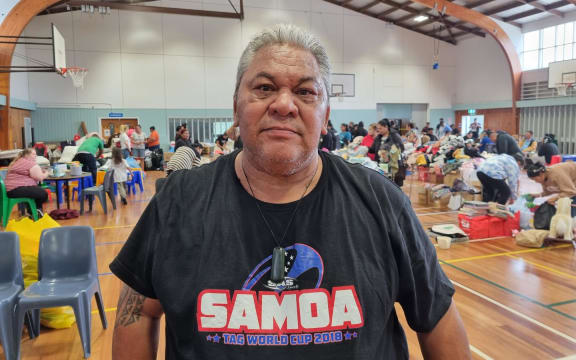 Auckland councillor Alf Filipaina at the community hub at Māngere rec centre on Tuesday 31 January.