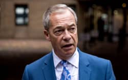 Reform UK leader Nigel Farage, pictured in London in October, has been accused of deeply offensive, racist and antisemitic behavior throughout his teenage years at school.