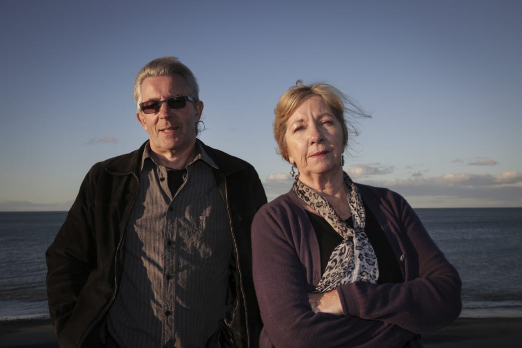 25072016 Photo Rebekah Parsons-King. Haumoana residents have been pressuring council to help them protect their homes along the coast. L-R Keith Newman WOW Spokesperson and Ann Redstone WOW Chairperson.