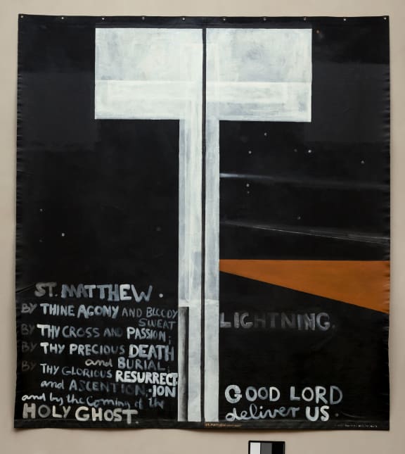 'Colin McCahon's St Matthew: Lightning' sold for $1,961,375 at auction on 13 November, 2021.