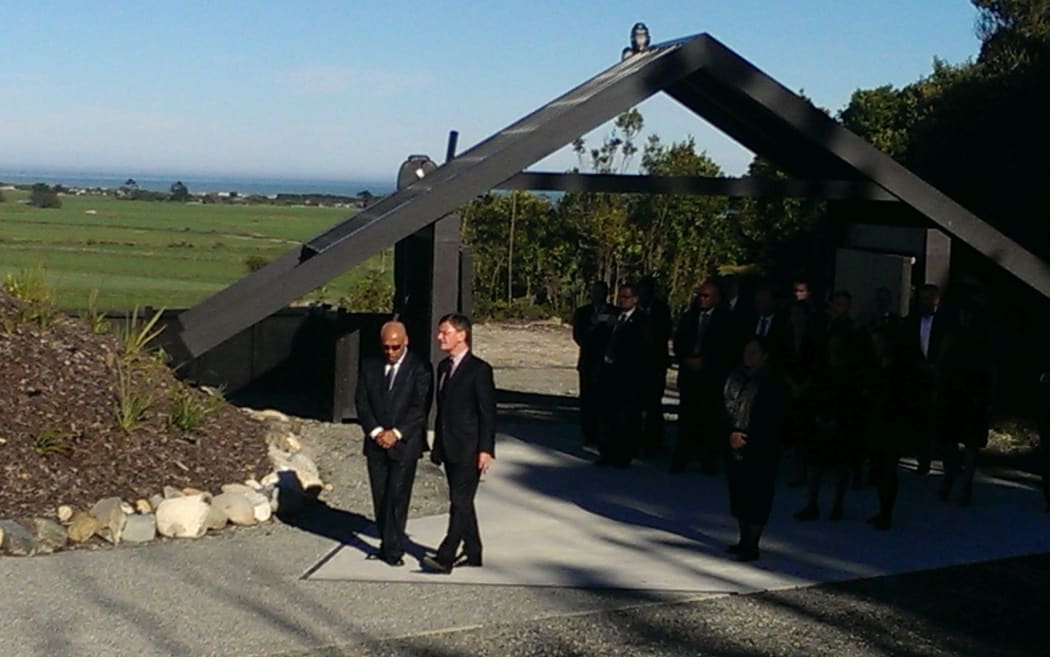 Powhiri at Hokitika marae