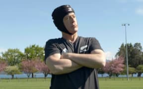 Stephen Colbert adorns the All-Blacks' jersey for his latest episode featuring his trip in to New Zealand.