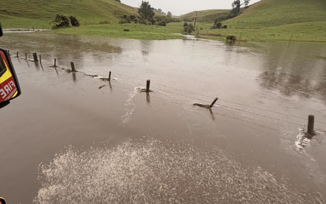 Flooding on State Highway 39, Ōtorohanga.