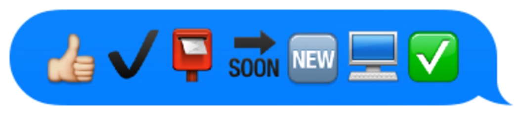 iPhone screenshot of emoji showing online voting trial for local government