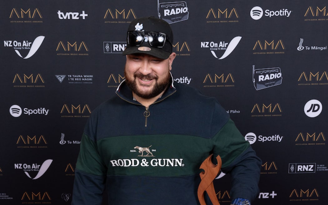 Hori Shaw, winner of the 'People's Choice' award at the Aotearoa Music Awards 2024.