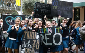 Māori language week parade in Wellington