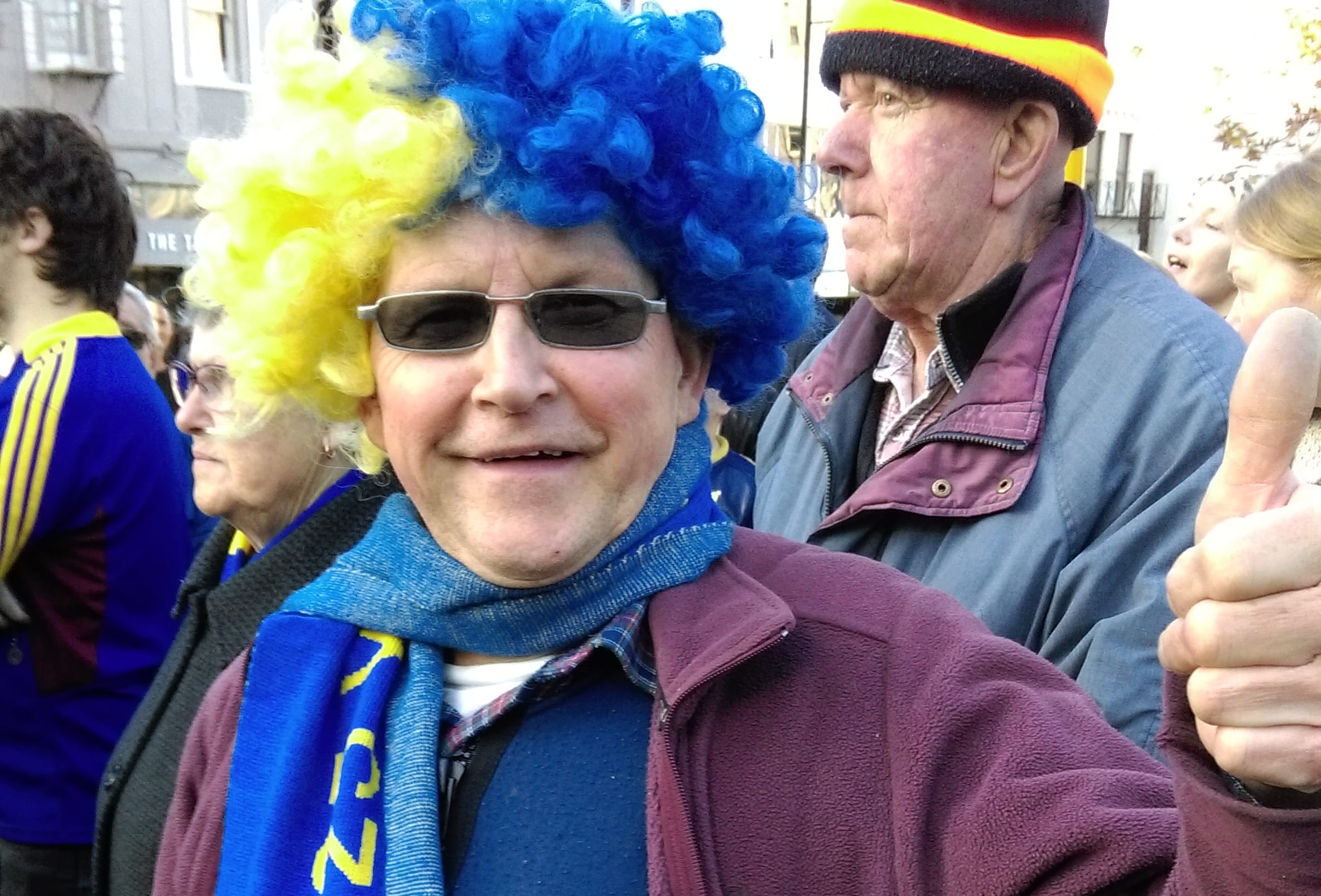 Wayne Bridgman, 61, waits for the Highlanders in the Octagon.