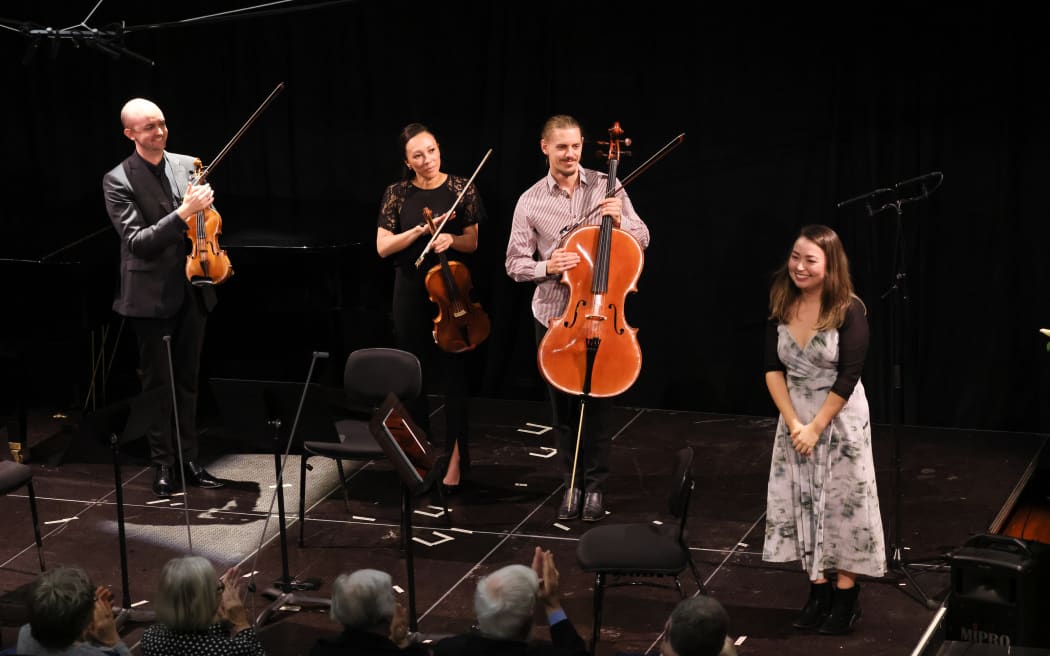 Martinborough Music Festival 2023: Benjamin Baker (violin), Amanda Verner (viola), Matthias Balzat (cello), Salina Fisher (composer)