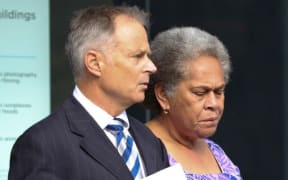 Timaima Tuilawa, right, with lawyer James Rapley QC.