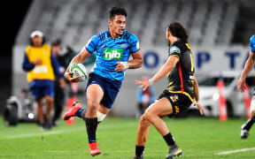 Blues Tanielu Tele'a.
Blues v Stormers, Super 15 Rugby, Eden Park, Auckland, New Zealand. 30 March 2019.