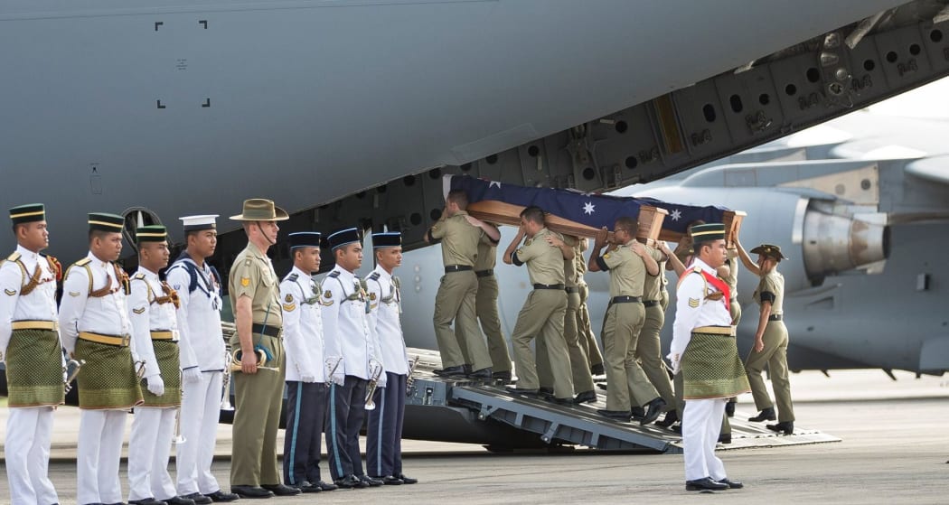 The Australian soldiers arrived home last week to a ceremony with full military honours.