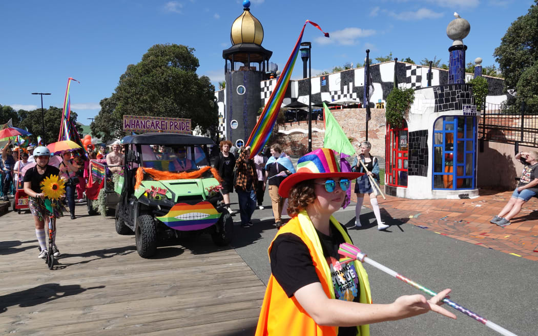 The parade passes Whangārei’s landmark Hundertwasser Art Centre.