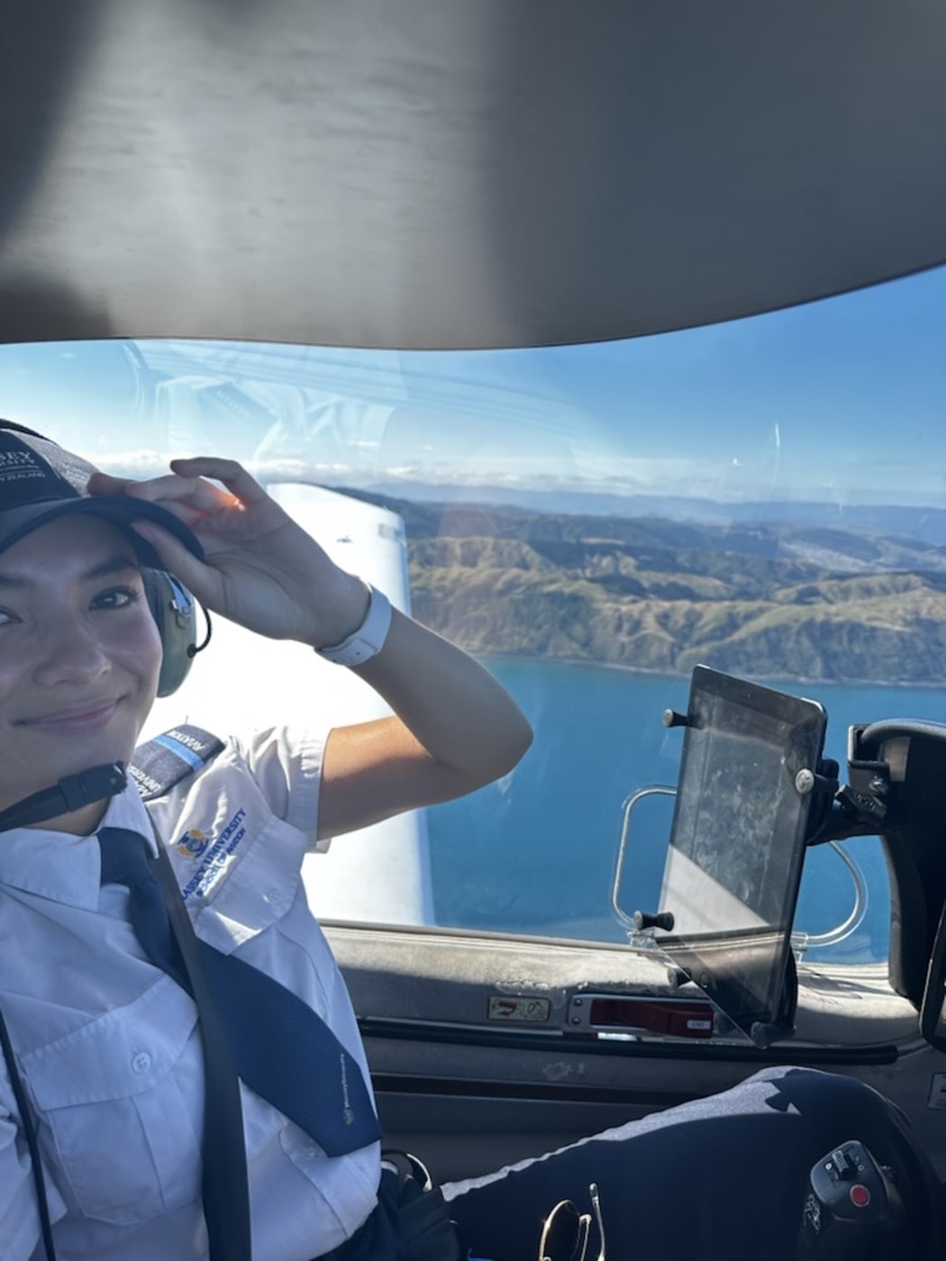 Isabel Drollet MacDonald, the first female pilot for Air Rarotonga