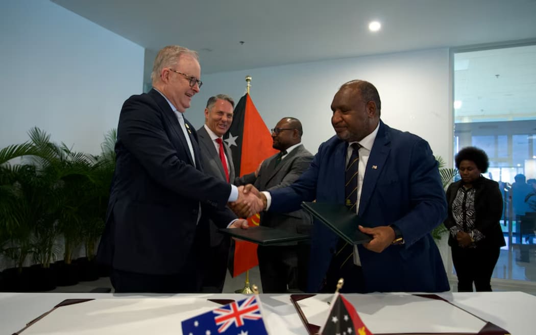 The two leaders signed a 'communique' last month in Port Moresby, PNG's capital.