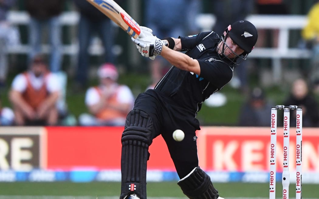 Henry Nicholls in action for the Black Caps.