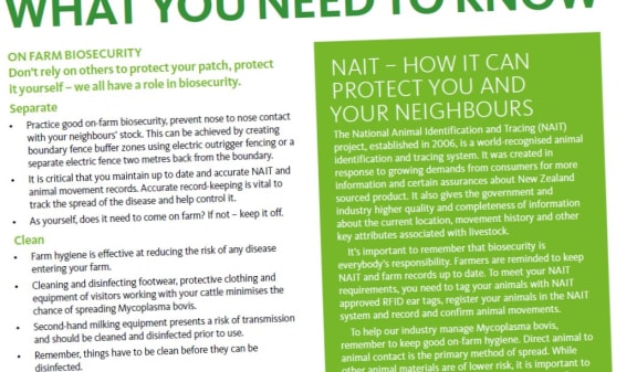Fonterra's 'FarmSource' magazine reminded farmers of their NAIT responsibilities in February.