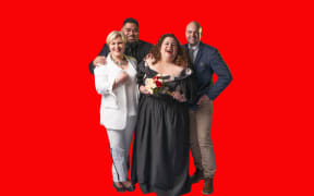 (Left to right): Catrin Johnsson, Albert Mata'afa, Morag Atchison, Andrew Grenon