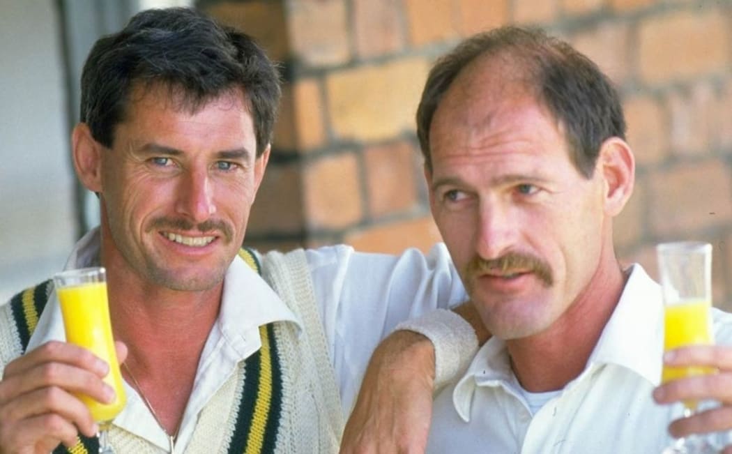Sir Richard Hadlee and Clive Rice during their time together at Nottinhamshire County Cricket Club.