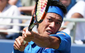 Kei Nishikori is through to the US Open final for the second time.