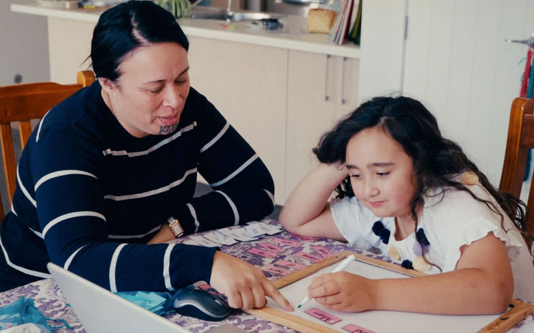 Kensey was slipping behind at school due to illness, so Alesha and Damien decided to do something different. Now she writes books about unicorns and gathers toheroa with her whanau.