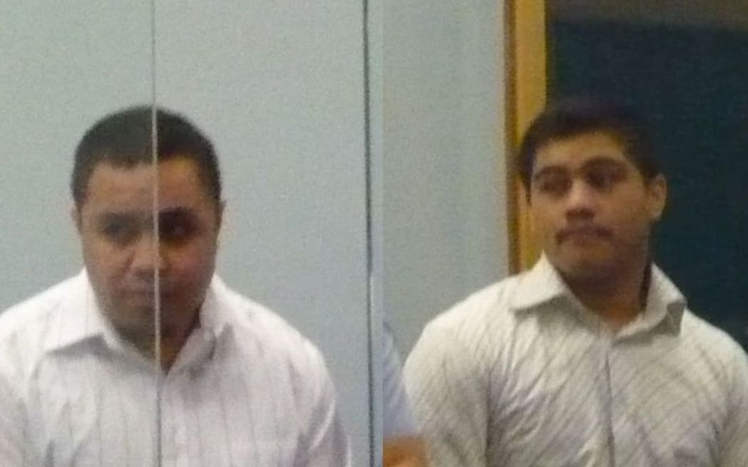 Joel Lo,19, and John Adams,17, at the Auckland High Court.