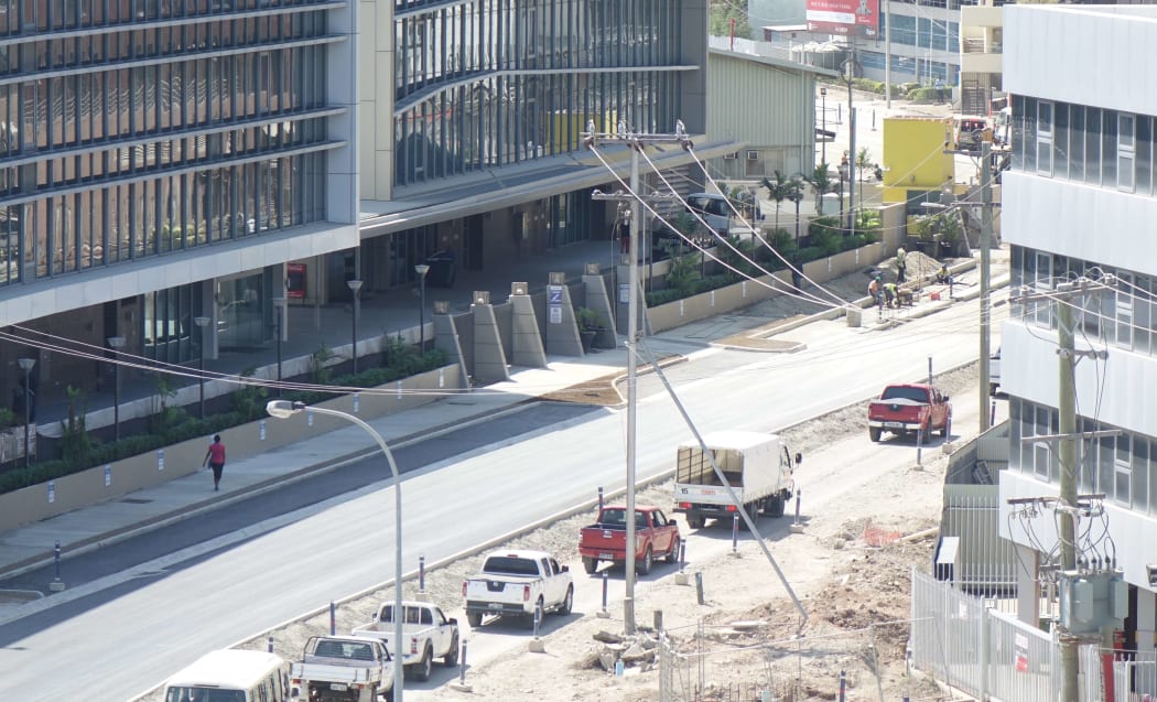 Road construction continues apace in PNG's capital ahead of November's APEC summit.