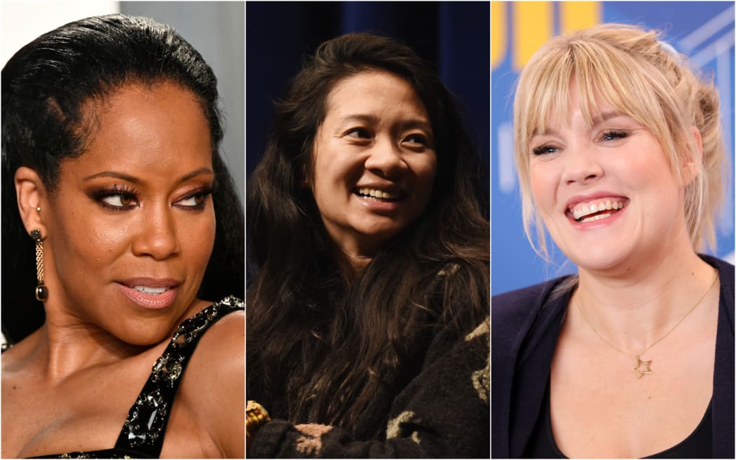 Left to right: Regina King, Chloe Zhao and Emerald Fennell.