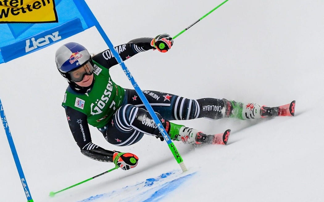Alice Robinson of New Zealand in action.