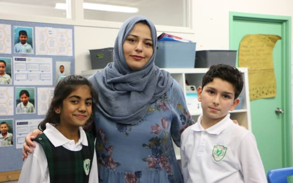 (Left to right) Sumaiya Ali, Sarar Al-Batniji, and Mohammad El-Saddik.