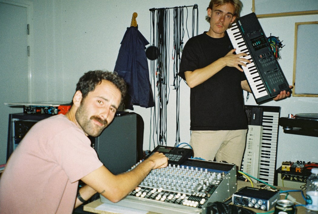 DJ Central (L) and DJ Sports from Help Recordings in Denmark