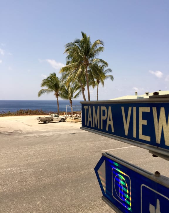 Tampa view sign