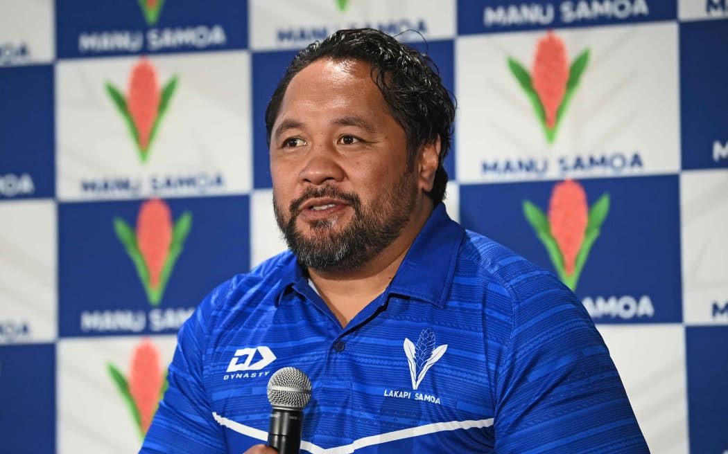 Manu Samoa head coach Seilala Mapusua.
