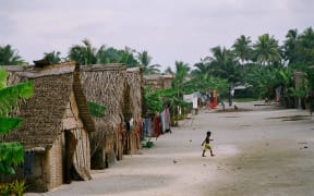 Nukutoa village, Takuu.