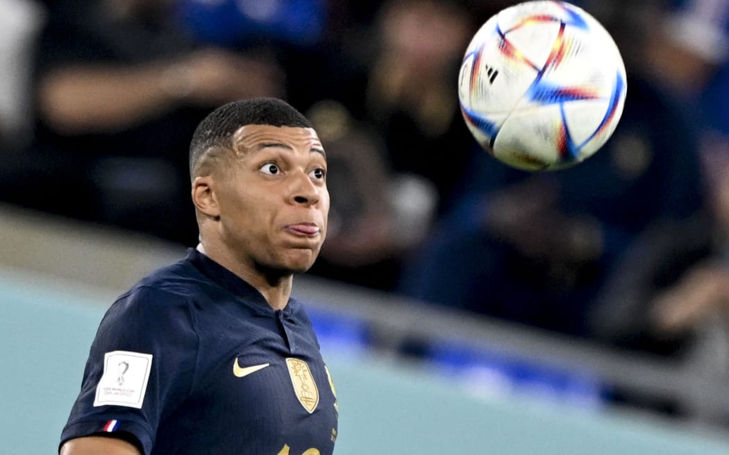 DOHA, QATAR - NOVEMBER 26: Kylian Mbappe (10) of France in action during the FIFA World Cup Qatar 2022 Group D match between France and Denmark at Stadium 974 in Doha, Qatar on November 26, 2022. Ercin Erturk / Anadolu Agency (Photo by Ercin Erturk / ANADOLU AGENCY / Anadolu Agency via AFP)