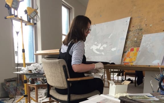 Kushana Bush in her studio