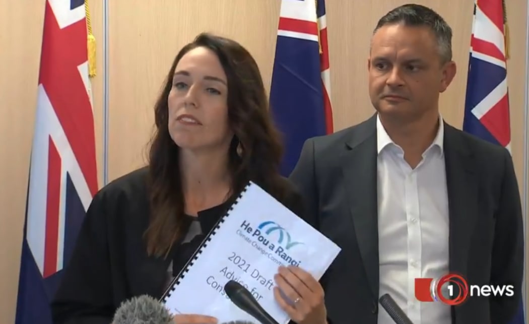TVNZ news viewers saw the PM clutching a report she said was "one of the most significant pieces of work" for the government. But some journalist said they weren't given enough time to be able to report it properly.