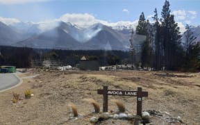 Lake Ohau village after the fire.