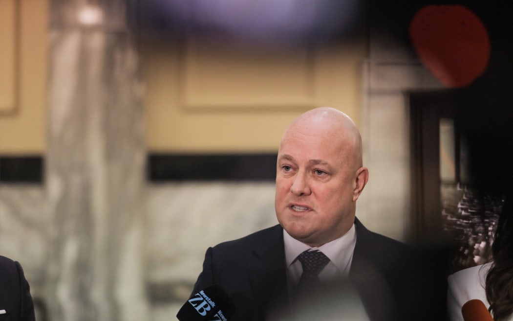 National Party Christopher Luxon after the Budget 2023 announcement.
