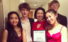 Wellington ensemble Ravelation with Clarissa Dunn. L-R: Shanita Sungsuwan, Jack Moyer, Clarissa Dunn, Enshean Lin, Peter Gjelsten