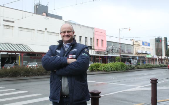 File photo. HWCP Management director Scott O'Donnell celebrates government investment at Invercargill CBD redevelopment.