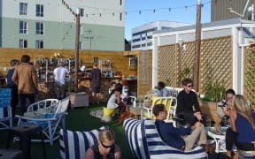 The rooftop bar at the Arborist.