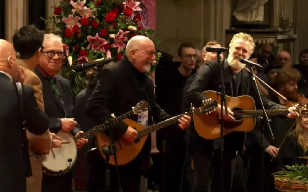 Musicians and celebrities paid tribute to frontman of The Pogues, Shane MacGowan, at his funeral in Ireland.