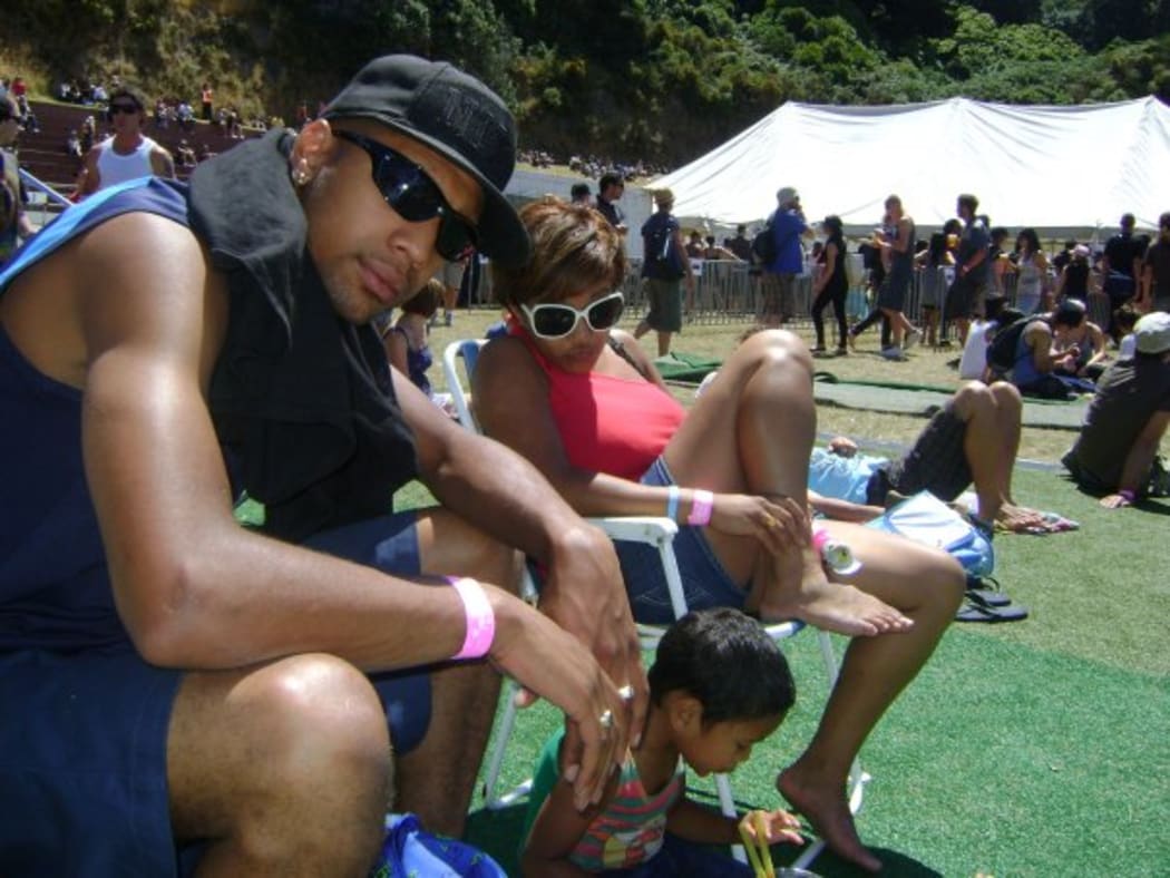 The Sayster family from left: Robin, Aleyna, Xzavier, One Love 2010