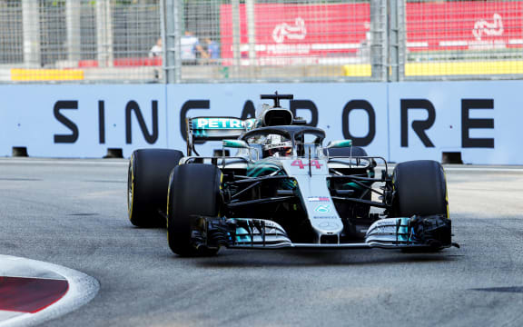Lewis Hamilton in Singapore