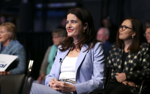 Nicola Willis during the Virtual National Party 2020 Campaign Launch at Avalon Studios on September 20, 2020 in Wellington, New Zealand.