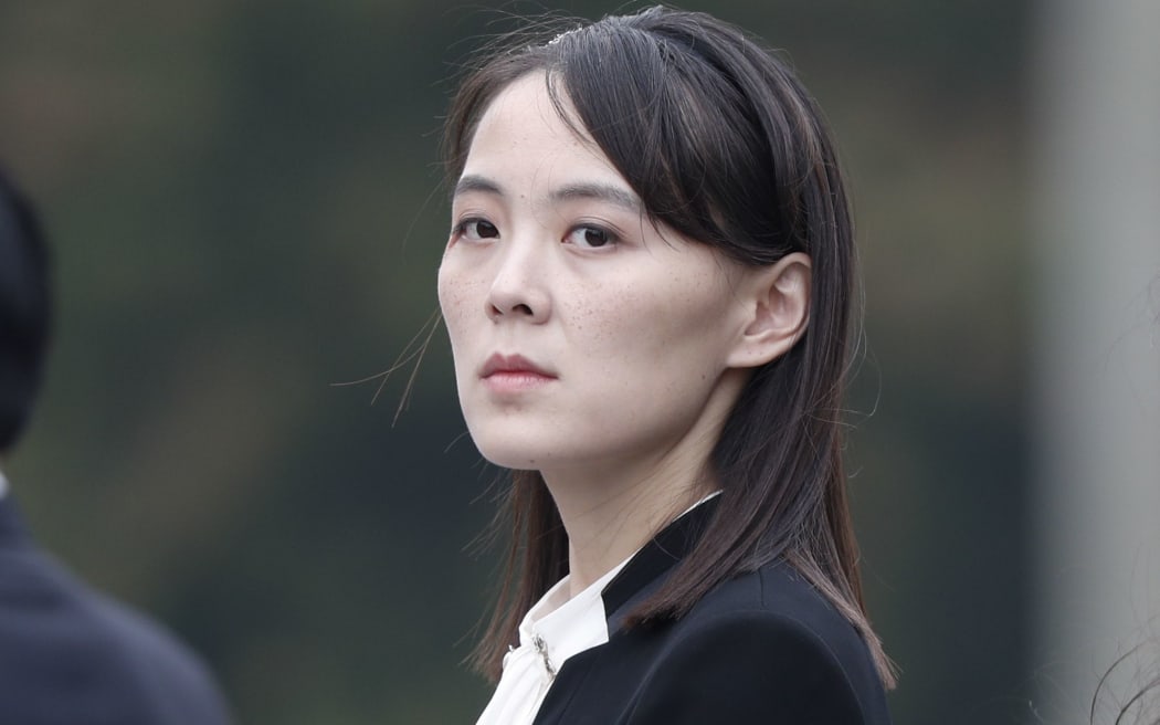 Kim Yo Jong, sister of North Korea's leader Kim Jong Un, attends wreath laying ceremony at Ho Chi Minh Mausoleum in Hanoi, March 2, 2019.