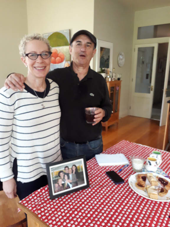 Auckland University professor Deborah Levy with her husband Brian Bookman