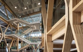 Engineered timber, Scion Innovation Hub, Rotorua.